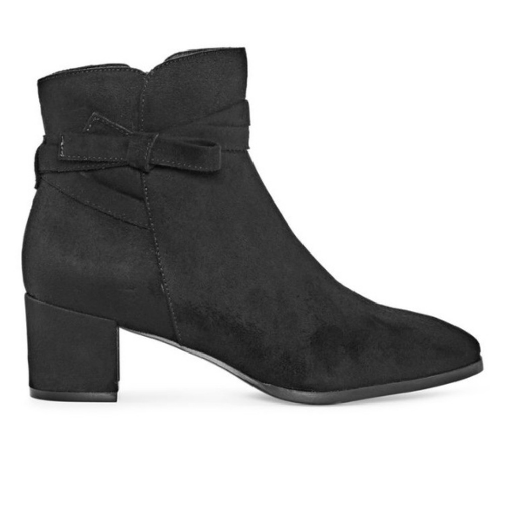 East 5th Elyse Womens Bootie Faux Suede Zipper